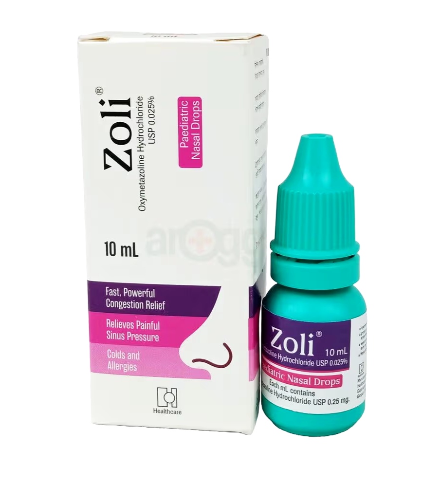 Zoli 0.025% paediatric nasal drops